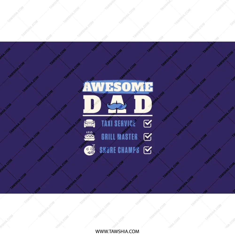 Awesome Dad Taxi Service Grill Master Score Champs product