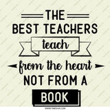 The Best Teachers Teach From The Heart Pinback Button, Teacher Appreciation Gift, Educator Present, Teaching Inspiration - Tawshia