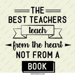 The Best Teachers Teach From The Heart Pinback Button, Teacher Appreciation Gift, Educator Present, Teaching Inspiration - Tawshia