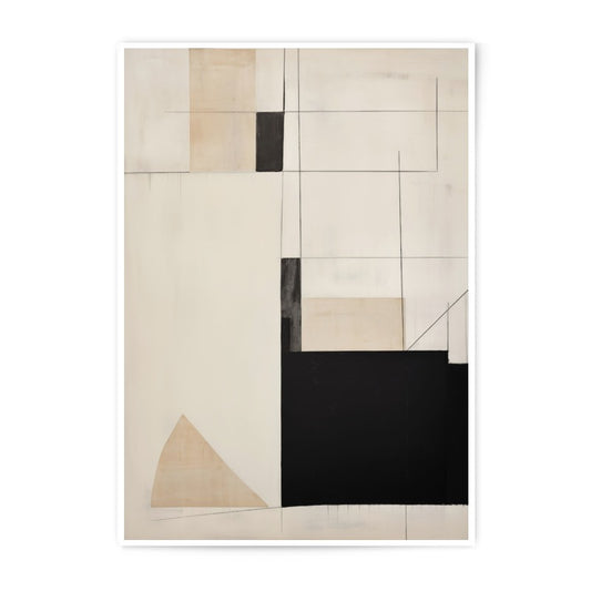 Abstract Photographic Print, Geometric Art, Modern Wall Decor, Neutral Colors, Minimalist Design, Contemporary Art Print, Home Decor Art - Tawshia