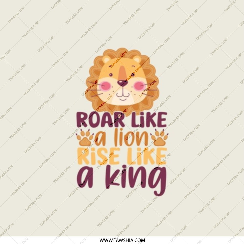 Roar Like a Lion Pocket Mirror, Rise Like a King Compact Mirror, Motivational Pocket Mirror, Lion Gift, King Gift, Inspirational Quote - Tawshia