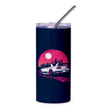 Skyline GT R32 Tumbler, JDM Japanese Car Gift, Retro Wave Design, Cityscape, Vaporwave Style, Car Enthusiast Gift, Cool Drinks Tumbler - Tawshia