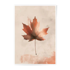 Maple Leaf Photographic Print, Autumn Wall Art, Botanical Photo, Fall Decor, Nature Photography, Minimalist Art, Home Decor - Tawshia