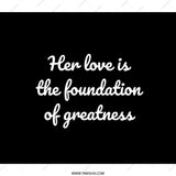 Inspirational Quote Backpack, Her Love is Greatness Backpack, Motivational Backpack, Positive Vibes Backpack, School Backpack - Tawshia