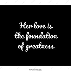 Inspirational Quote Backpack, Her Love is Greatness Backpack, Motivational Backpack, Positive Vibes Backpack, School Backpack - Tawshia