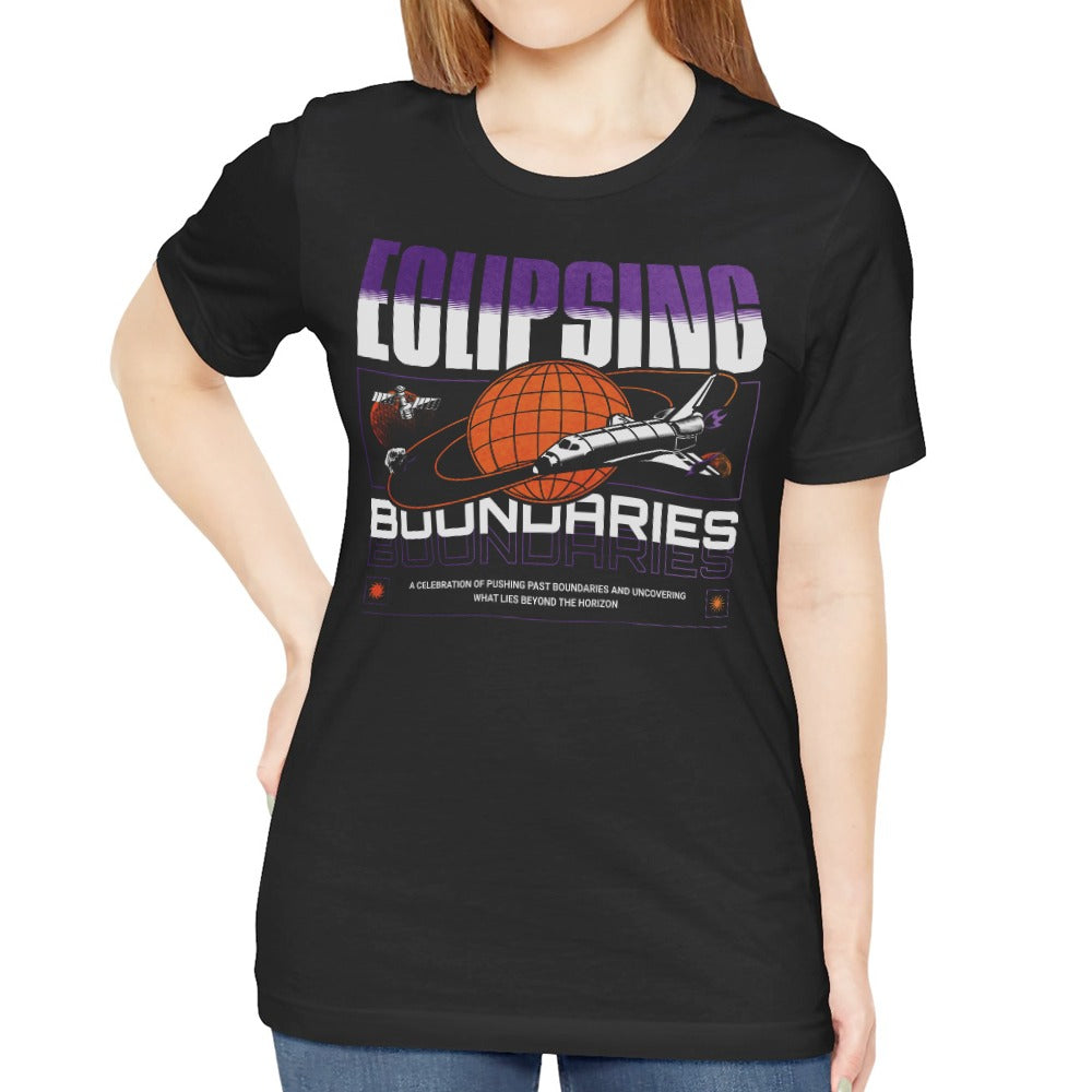 Eclipsing Boundaries Graphic Space Theme Shirt Product