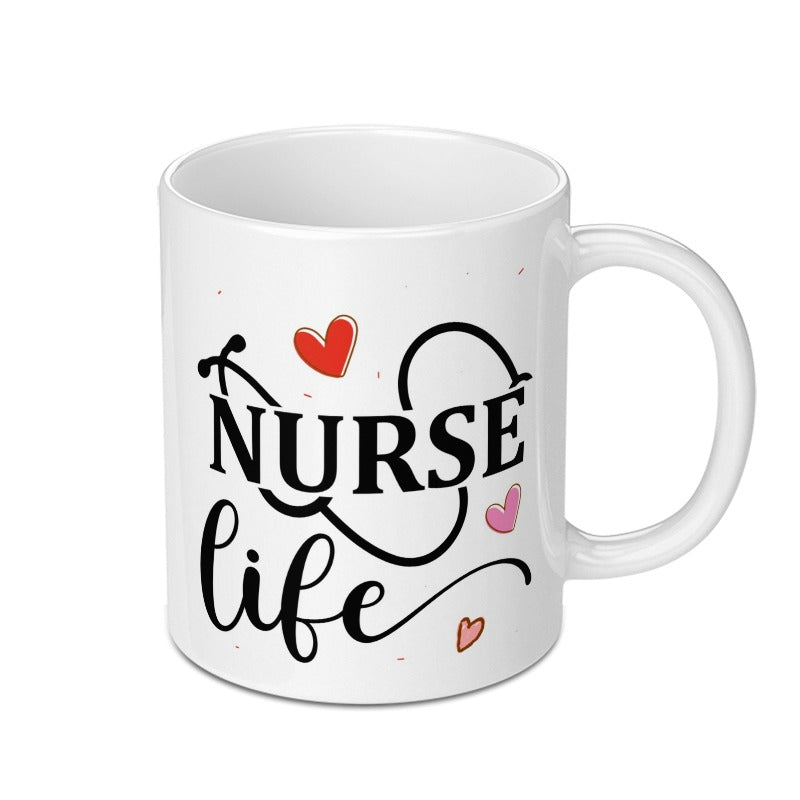 Nurse Life Mug, Gift for Nurses, Nursing School Graduation Gift, Appreciation Gift, Medical Professional Mug, Nurse Coffee Mug - Tawshia