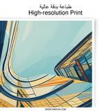 Abstract Architecture Photographic Print, Modern Building Art, Geometric Design, Urban Decor, Home or Office Wall Art, Unique Gift Idea - Tawshia