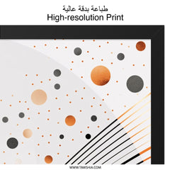Abstract Wall Art, Minimalist Decor, Modern Art Print, Circle Line Design, Contemporary Home Decor, Living Room Artwork (135) - Tawshia
