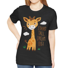 Stand Tall Dream Big Graphic Giraffe Shirt product