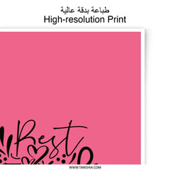 Best Friends Forever Photographic Prints, Friendship Wall Art, Pink Room Decor, Quote Prints, Gift for Friend, Decorative Print - Tawshia