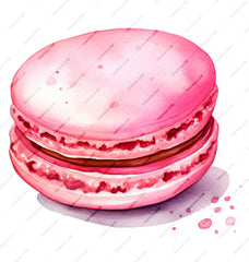 Macaron Mug, Pink Macaroon Art, Foodie Gift, Pastry Lover, Dessert Coffee Mug, Kitchen Decor, Watercolor Design, Cute Sweet Treat Mug - Tawshia