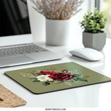 Elegant Rose Bouquet Mouse Pad, Floral Computer Accessory, Botanical Office Decor, Unique Gift Idea, Artistic Desk Mat - Tawshia