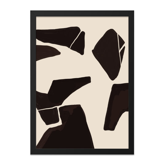 Abstract Shapes Wall Art, Modern Art Print, Geometric Wall Decor, Contemporary Home Decor, Neutral Wall Art, Minimalist Wall Art - Tawshia