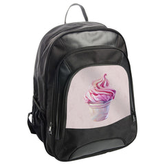 Pink Swirl Ice Cream BackPack, Dessert Backpack, Cute Backpack, Sweet Treat Backpack, Foodie Gift, Unique Backpack, Stylish Backpack - Tawshia