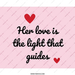 Her Love Mouse Pad, Valentines Day Gift, Romantic Gift, Pink Mouse Pad, Girlfriend Gift, Wife Gift, Love Quote Mouse Pad - Tawshia