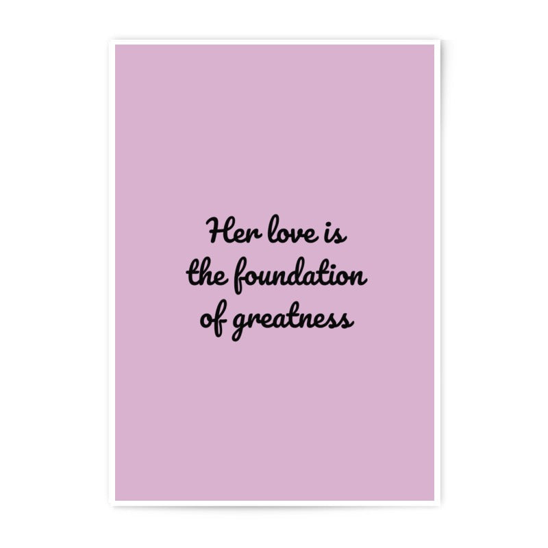 Love Foundation Print, Motivational Wall Art, Inspirational Quote Prints, Home Decor, Photographic Prints, Minimalist Art - Tawshia