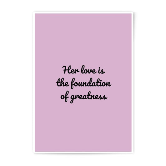 Love Foundation Print, Motivational Wall Art, Inspirational Quote Prints, Home Decor, Photographic Prints, Minimalist Art - Tawshia