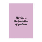 Love Foundation Print, Motivational Wall Art, Inspirational Quote Prints, Home Decor, Photographic Prints, Minimalist Art - Tawshia