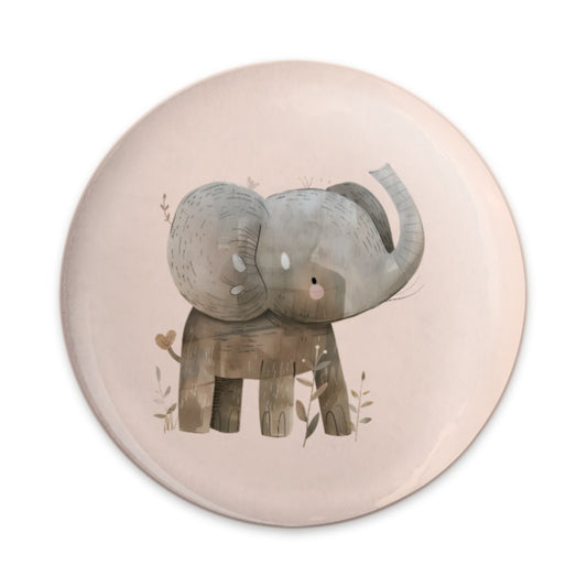 Cute Elephant Pinback, Watercolor Animal Button, Nursery Decor Pin, Adorable Baby Elephant, Unique Design Pinback, Elephant Lover Gift - Tawshia