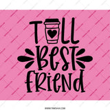 Best Friend Mouse Pad, Coffee Lover Gift, Friendship Gift, Desk Decor, Cute Office Accessories, Gift For Her, Pink Mouse Pad - Tawshia