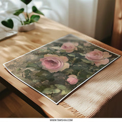 Pink Rose Photographic Print, Floral Art, Botanical Decor, Garden Wall Art, Flower Photography, Elegant Home Decor, Gift Idea - Tawshia
