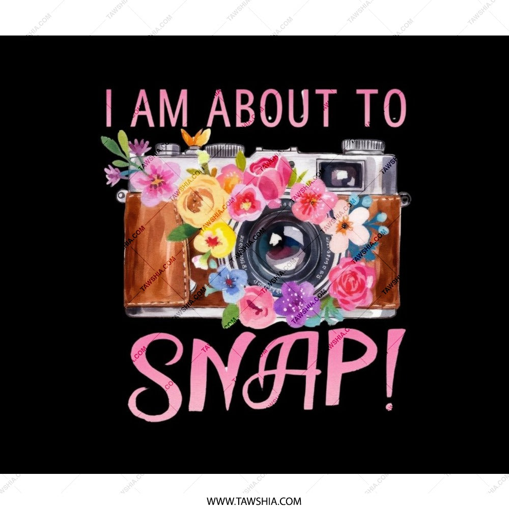 Camera Backpack, Floral Camera Bag, Photographer Backpack, Photo Enthusiast Gift, Travel Backpack, I Am About to Snap Backpack - Tawshia