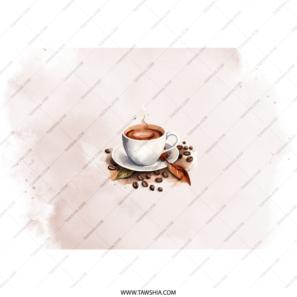 Watercolor Coffee Tumbler, Coffee Cup Tumbler, Coffee Lover Gift, Hot Coffee Tumbler, Iced Coffee Tumbler, Coffee Art Tumbler - Tawshia