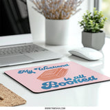 My Weekend is All Booked Mouse Pad, Book Lover Gift, Reader Desk Decor, Bookish Mousepad, Funny Office Accessory, Computer Desk Mat - Tawshia