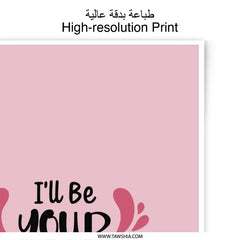 I'll Be Your Friends Photographic Prints, Friendship Wall Art, Cute Friend Gift, Pink Wall Decor, Best Friend Present, Home Decor - Tawshia