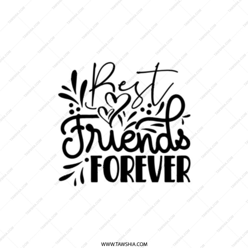 Best Friends Forever Pocket Mirror, Friendship Gift, Personalized Gift for Friend, Compact Mirror, BFF Gift, Travel Mirror - Tawshia
