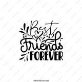 Best Friends Forever Pocket Mirror, Friendship Gift, Personalized Gift for Friend, Compact Mirror, BFF Gift, Travel Mirror - Tawshia