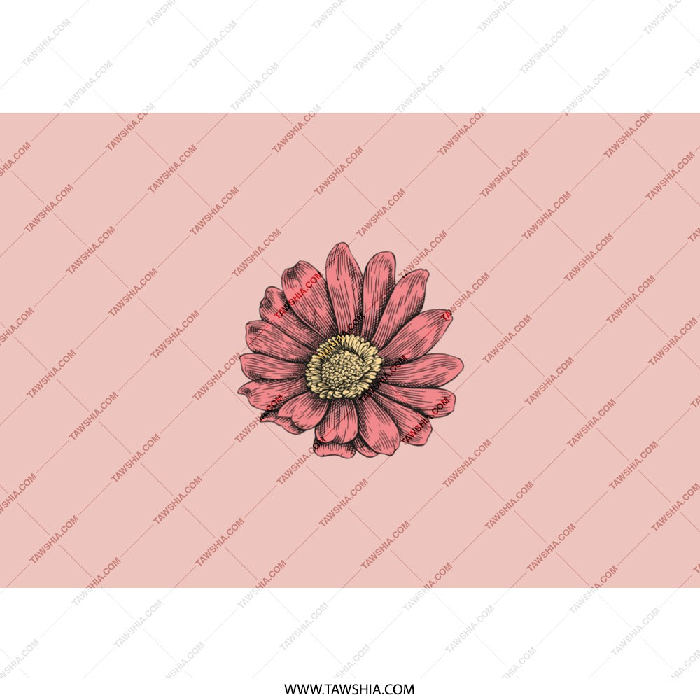 Pink Daisy Tumbler, Floral Design Tumbler, Flower Tumbler, Botanical Tumbler, Drinkware Tumbler, Nature Lover Gift Tumbler - Tawshia