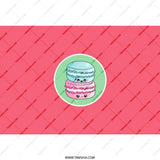 Kawaii Macaron Tumbler, Cute Dessert Art Tumbler, Food Lover Gift, Pink and Blue Macarons, Unique Drinkware, Trendy Tumblers - Tawshia