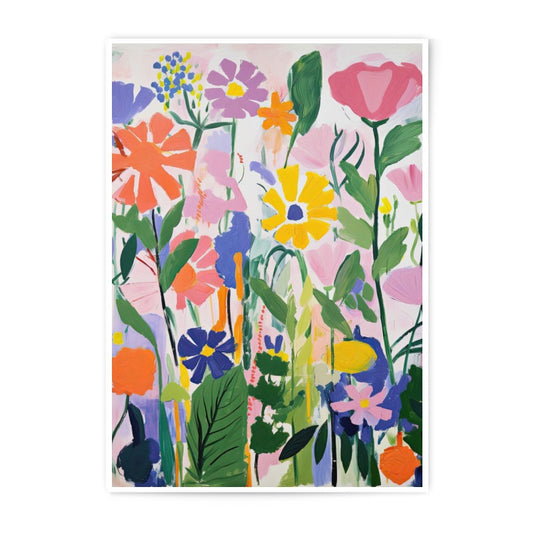 Floral Photographic Print, Colorful Flower Art, Botanical Wall Decor, Modern Art Print, Floral Painting Print, Home Decor, Wall Art - Tawshia