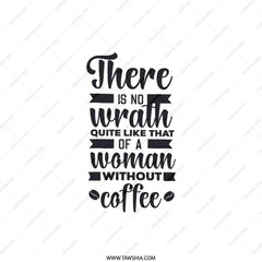 Coffee Lover Pillow, Funny Woman Pillow, No Wrath Pillow, Coffee Quote Pillow, Decorative Pillow, Home Decor, Sofa Pillow, Gift for Her - Tawshia