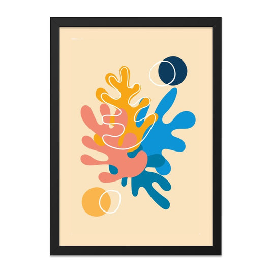 Abstract Shapes Wall Art, Modern Art Print, Colorful Shapes Poster, Trendy Wall Decor, Minimalist Art, Home Decor, Office Art - Tawshia