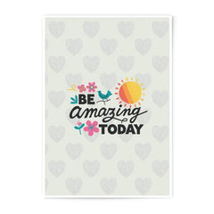 Be Amazing Today Photographic Print, Inspirational Art, Positive Quote, Motivational Decor, Home Decor, Wall Art, Gift Idea - Tawshia
