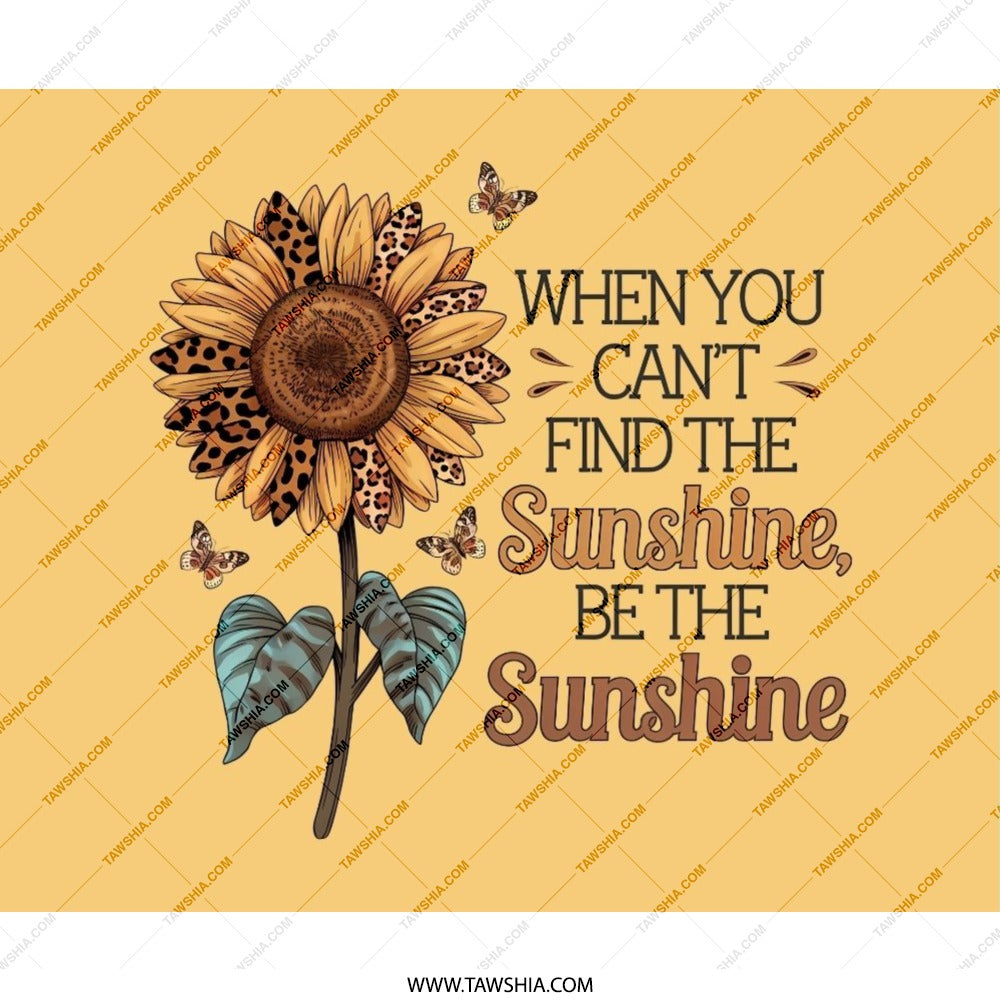 Sunflower Mouse Pad, Inspirational Quote, Be the Sunshine, Butterfly Mousepad, Cute Desk Decor, Unique Computer Accessory - Tawshia