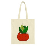 Potted Plant Tote Bag, Succulent Bag, Minimalist Art Tote, Botanical Tote Bag, Plant Lover Gift, Trendy Bag, Everyday Tote Bag - Tawshia