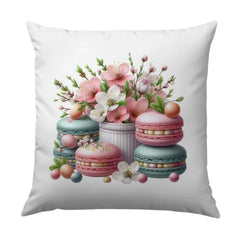 Macaron Flower Pillow, Floral Macarons, Sweet Treat, Cute Pillow, Home Decor, Decorative Pillow, Throw Pillow, Sofa Pillow, Gift Idea - Tawshia