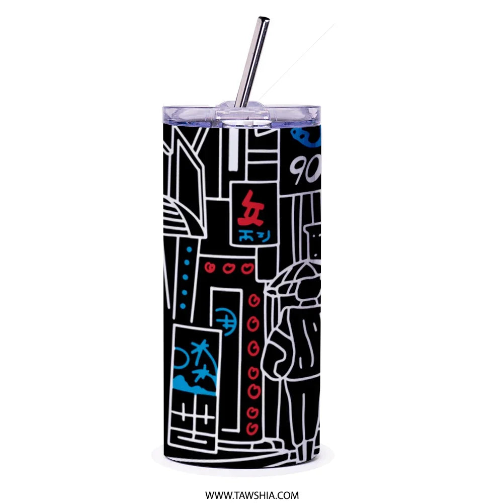 Urban Night Life Tall Tumbler with Straw product type