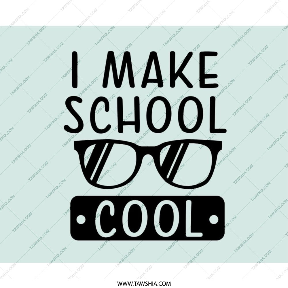 I Make School Cool Mouse Pad, Teacher Gift, Student Desk Accessory, Office Decor, Funny Mousepad, Back to School, Study Gift - Tawshia