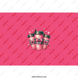 Pink Coffee Cup Tumbler, Bows and Hearts Tumbler, Cute Coffee Tumbler, Coffee Lover Gift, Heart Tumbler, Valentine's Day Tumbler, Drinkware - Tawshia