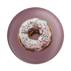 Doughnut Pinback Button, Sweet Treat Accessory, Foodie Gift, Glazed Donut Badge, Sprinkle Button, Unique Button, Collectible Pins - Tawshia