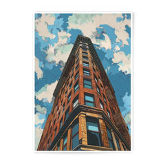 Architectural Photographic Print, Building and Sky Art, Unique Perspective Print, Urban Landscape Decor, Cityscape Wall Art - Tawshia