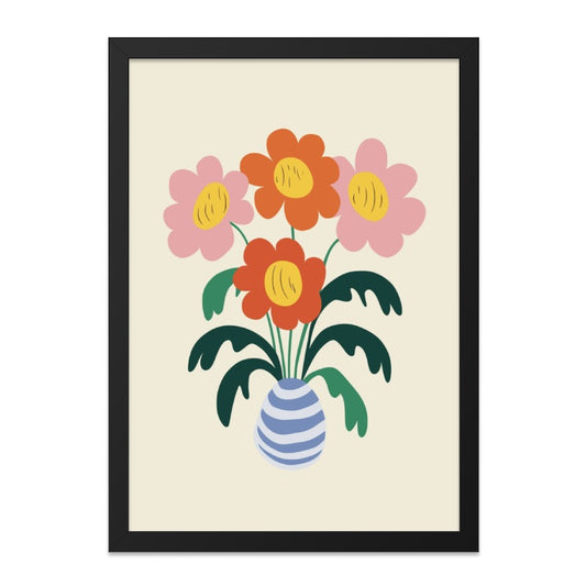 Floral Wall Art, Flower Bouquet Print, Minimalist Art, Botanical Wall Decor, Home Decor, Wall Decor, Living Room Decor, Floral Illustration - Tawshia