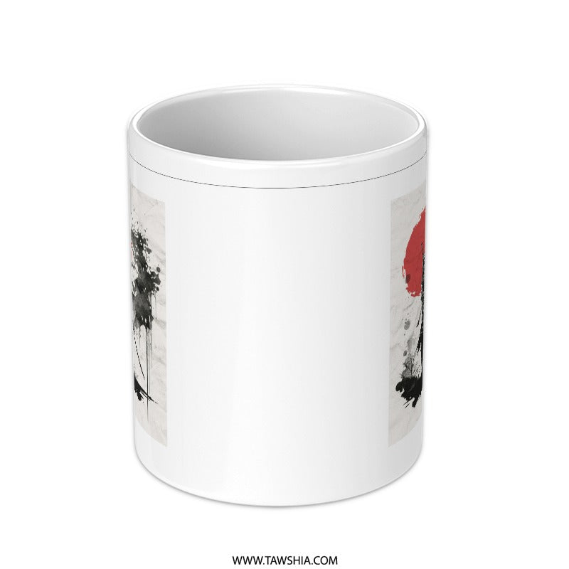 Artistic Japanese Tree Design Coffee Mug product