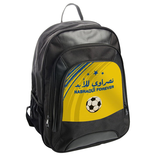 Nasraoui Forever Backpack, Soccer Ball Bag, Football Fan Backpack, Sports Lover Backpack, Arabic Text Design Backpack - Tawshia