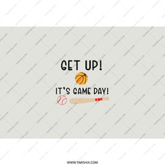Get Up Its Game Day Tumbler, Sports Fan Gift, Basketball Baseball Tumbler, Game Day Cup, Travel Mug, Sports Lover, Gift Idea - Tawshia